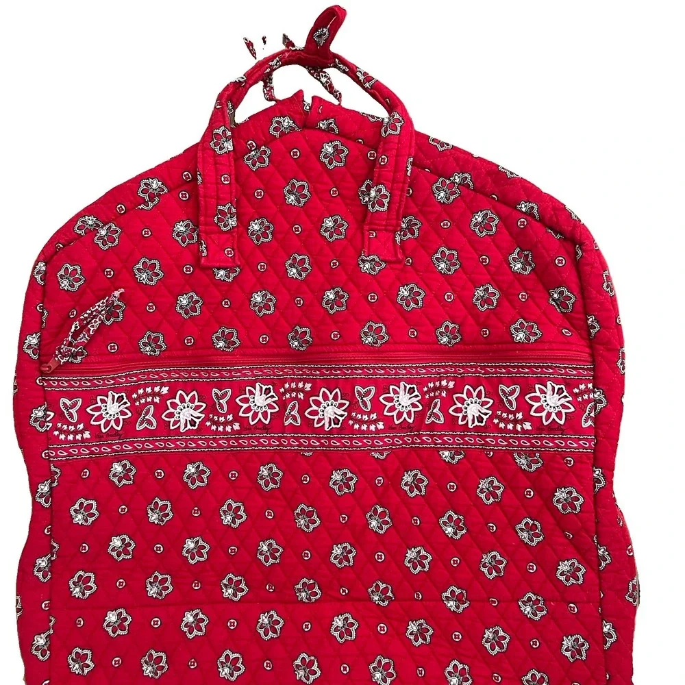 Vera Bradley Americana Red Garment Travel Bag Retired Vintage